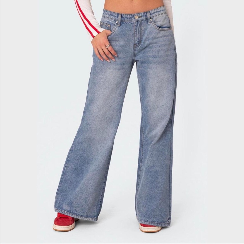 COPY - Edikted wide leg low rise jeans